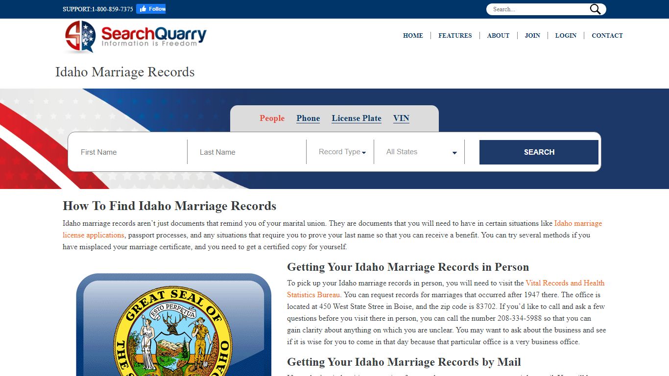 Free Idaho Marriage Records | Enter a Name to View Marriage Records